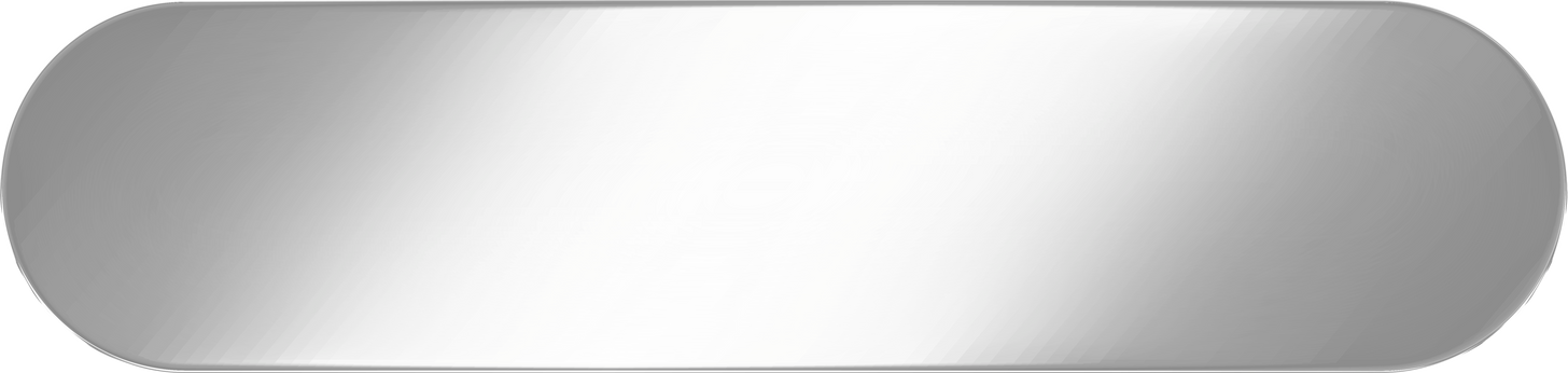 Silver Metallic Gradient Short Web Button